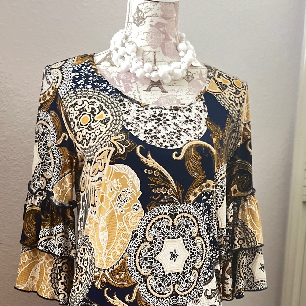Espresso Elegant Women's Dress with Intricate Patterns Gorgeous Sleeveless